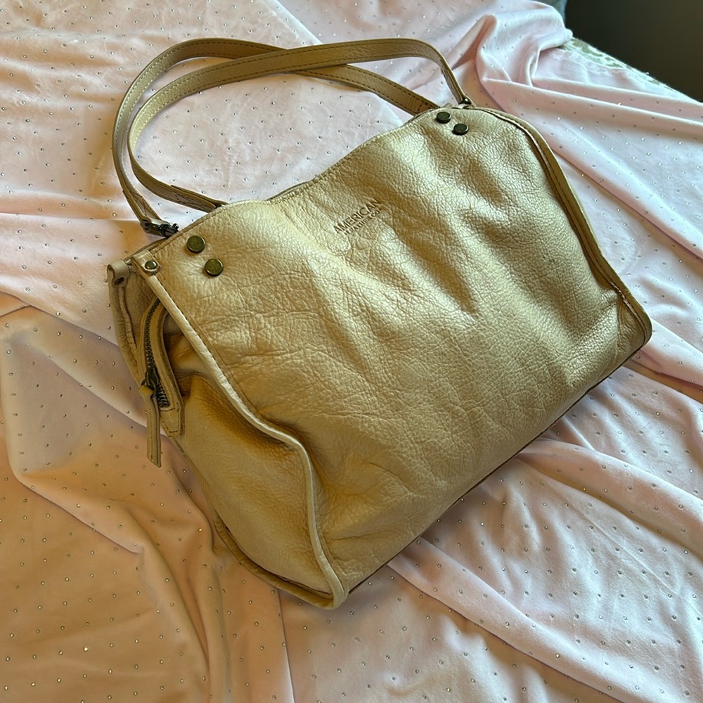 American Leather Co soft light camel leather
